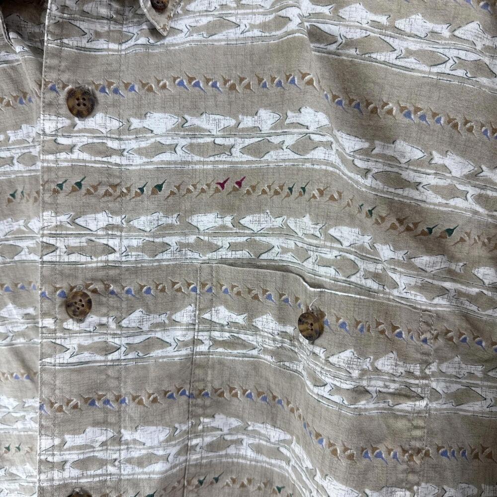 Lot Of 3 XL SwordFish Themed VTG John Rich & Bros Woolrich Men's XL Button Down. - Picture 3 of 9